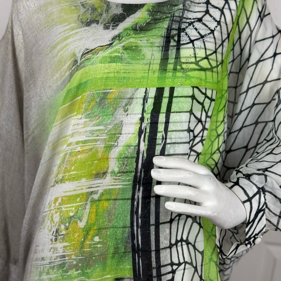 VERDA Stylish Green and Black Women's Dress Size 52. D33 - Picture 9 of 17